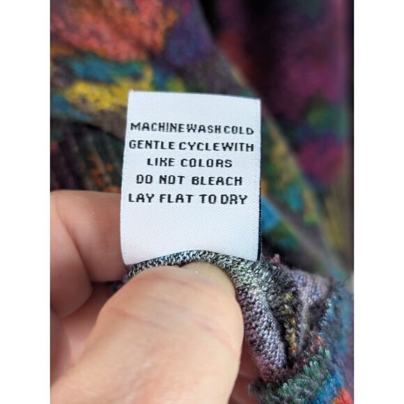 HABITAT Super Soft Fleece Boxy Artsy Slouchy Sweater Color Drench Lagenlook XL - Picture 8 of 8